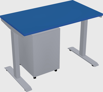 Single motor electric desk