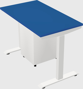 Single motor electric desk