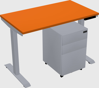 Single motor electric desk