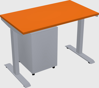Single motor electric desk