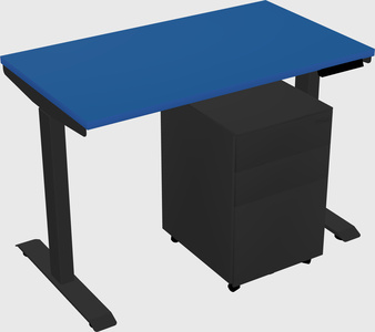Single motor electric desk