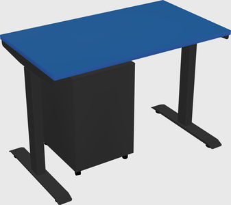 Single motor electric desk