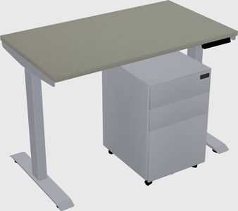 Single motor electric desk