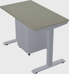 Single motor electric desk