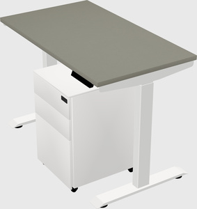 Single motor electric desk
