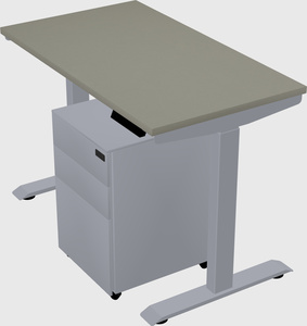 Single motor electric desk