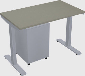 Single motor electric desk