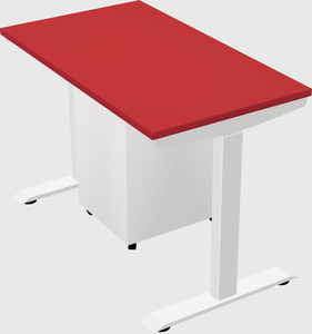 Single motor electric desk