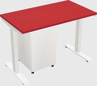 Single motor electric desk