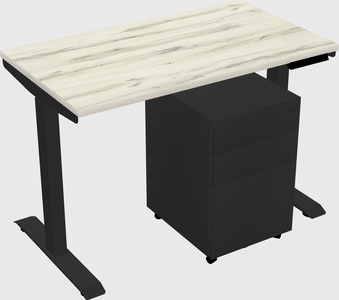 Single motor electric desk