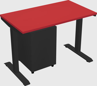 Single motor electric desk