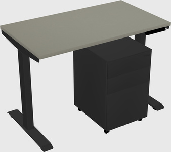 Single motor electric desk