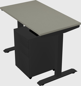 Single motor electric desk