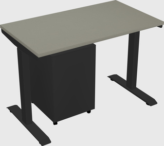 Single motor electric desk