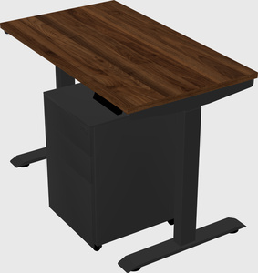 Single motor electric desk
