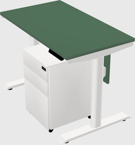 Dual motor electric desk