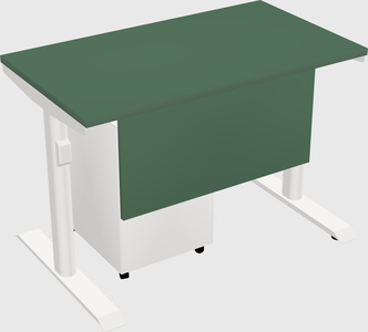 Dual motor electric desk