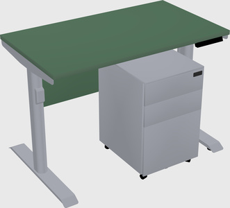 Dual motor electric desk