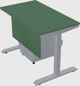 Dual motor electric desk
