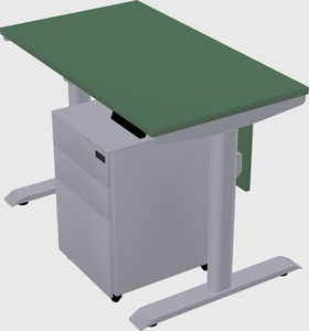 Dual motor electric desk