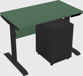 Dual motor electric desk