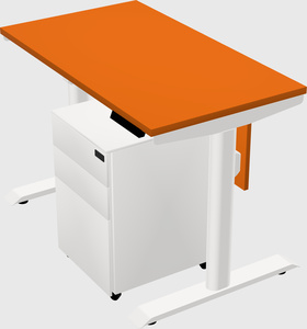 Dual motor electric desk