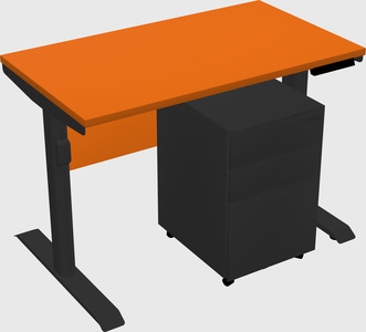 Dual motor electric desk