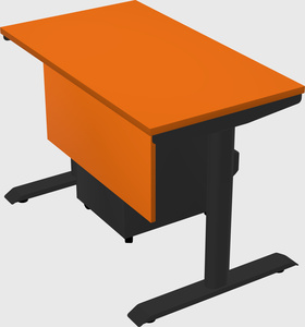Dual motor electric desk