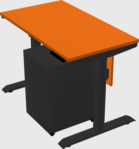 Dual motor electric desk