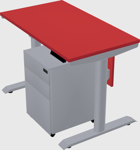 Dual motor electric desk