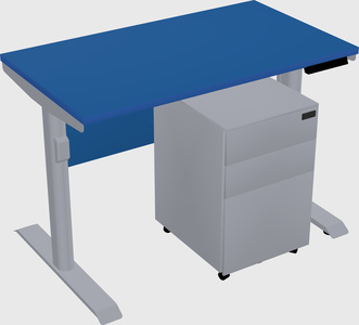 Dual motor electric desk