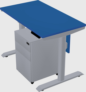 Dual motor electric desk
