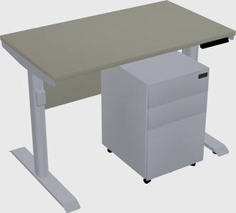 Dual motor electric desk