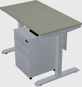 Dual motor electric desk