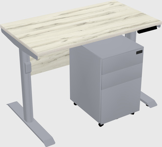 Dual motor electric desk