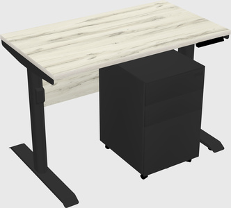 Dual motor electric desk