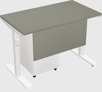 Dual motor electric desk