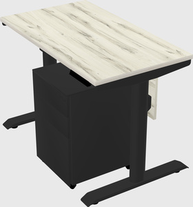 Dual motor electric desk