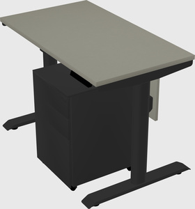 Dual motor electric desk