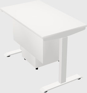Single motor electric desk