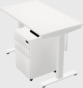 Single motor electric desk