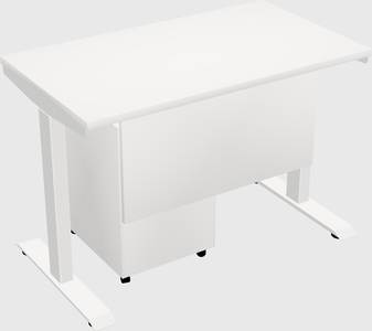 Single motor electric desk