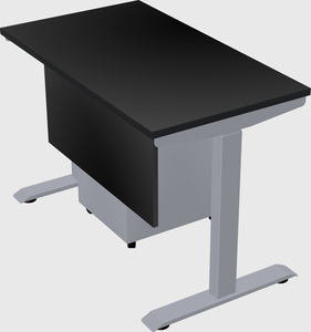 Single motor electric desk