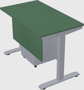Single motor electric desk