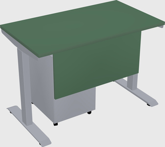 Single motor electric desk