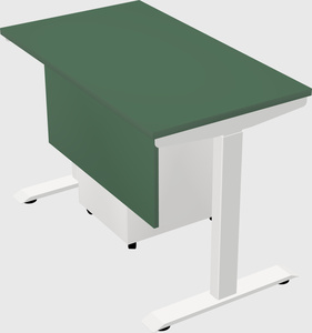 Single motor electric desk