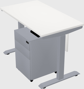 Single motor electric desk