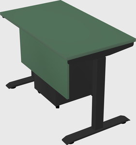 Single motor electric desk