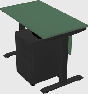 Single motor electric desk