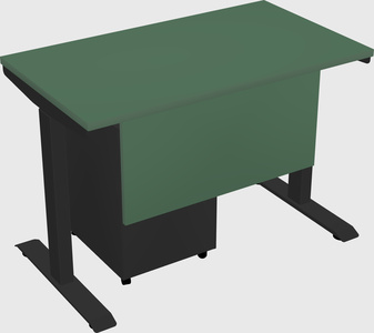 Single motor electric desk
